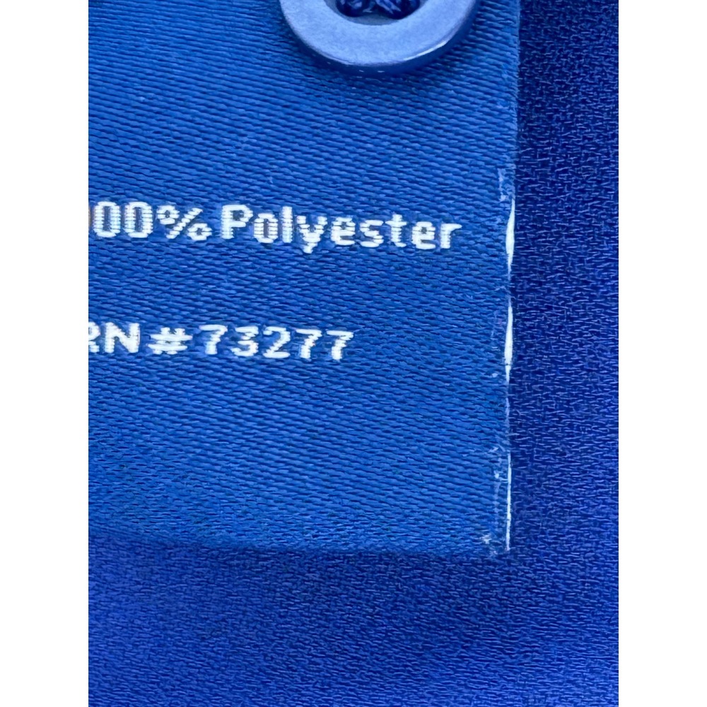 Apt 9 Womens Royal Blue Chiffon Short Sleeve Pleated Front Blouse Top Plus Sz 2X - Picture 9 of 10